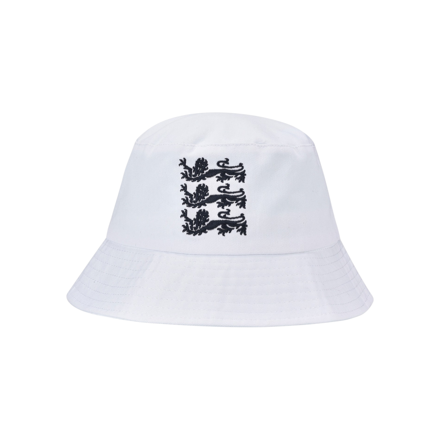 England Supporters Cotton Bucket Hat | Lions Traditional Design (White)