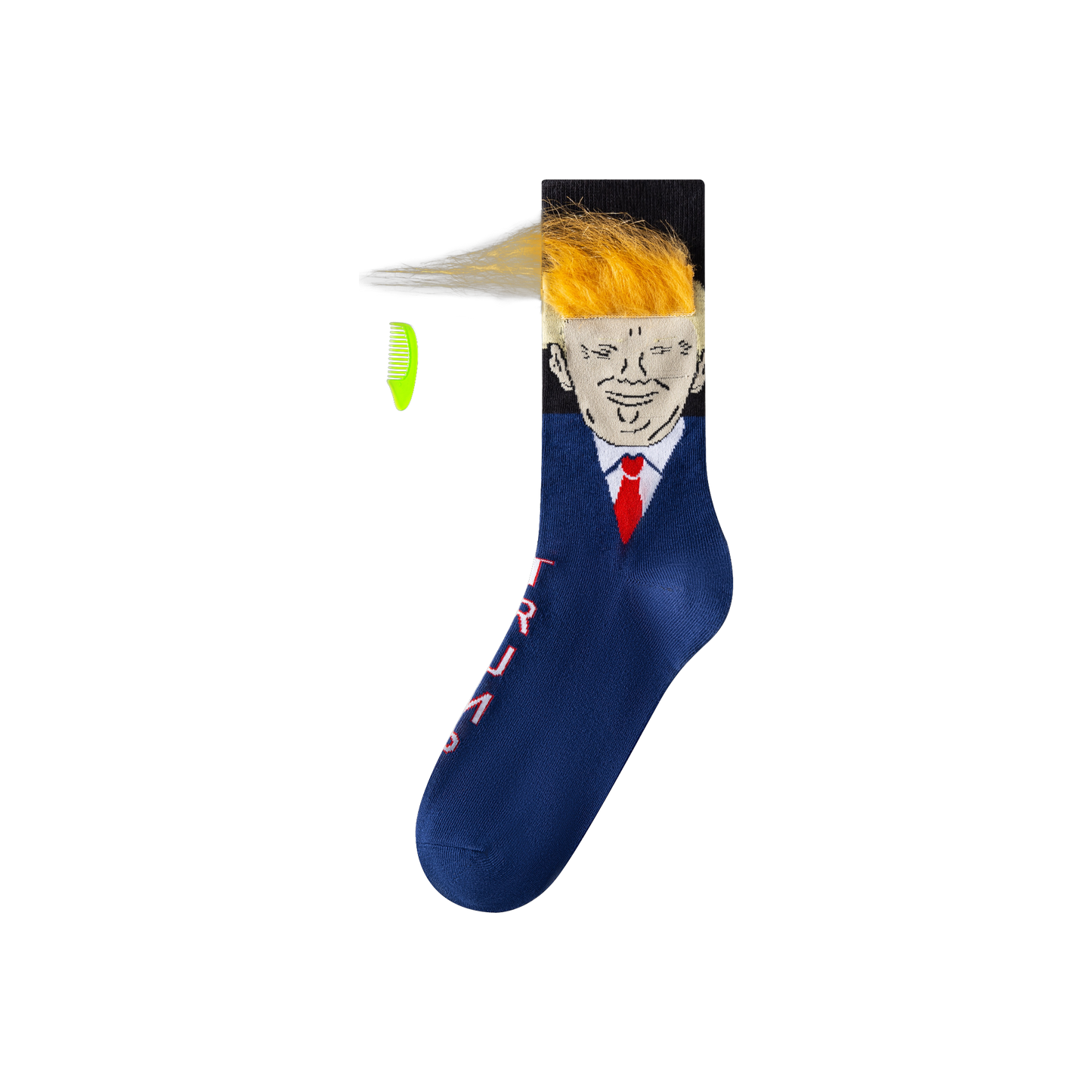 Donald Trump Joke Socks With Hair