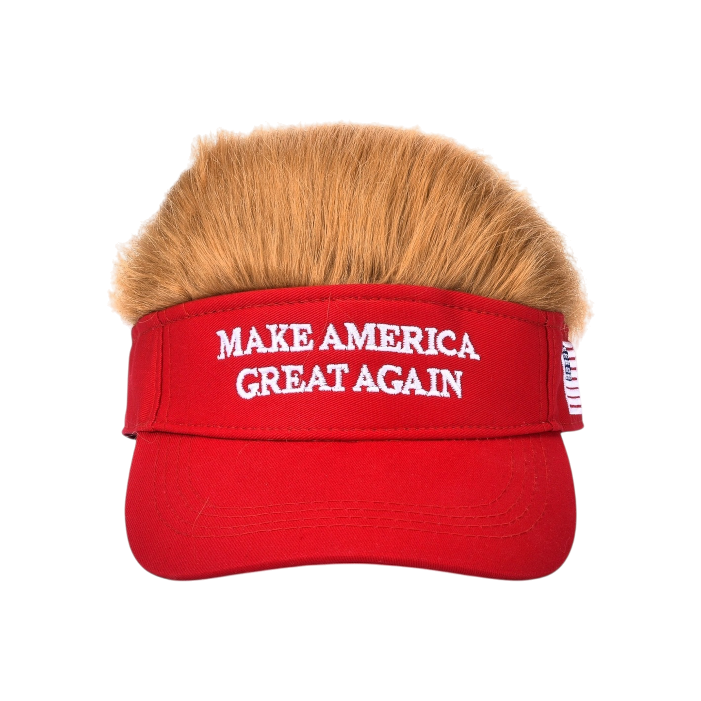 MAGA Visor with Faux Hair