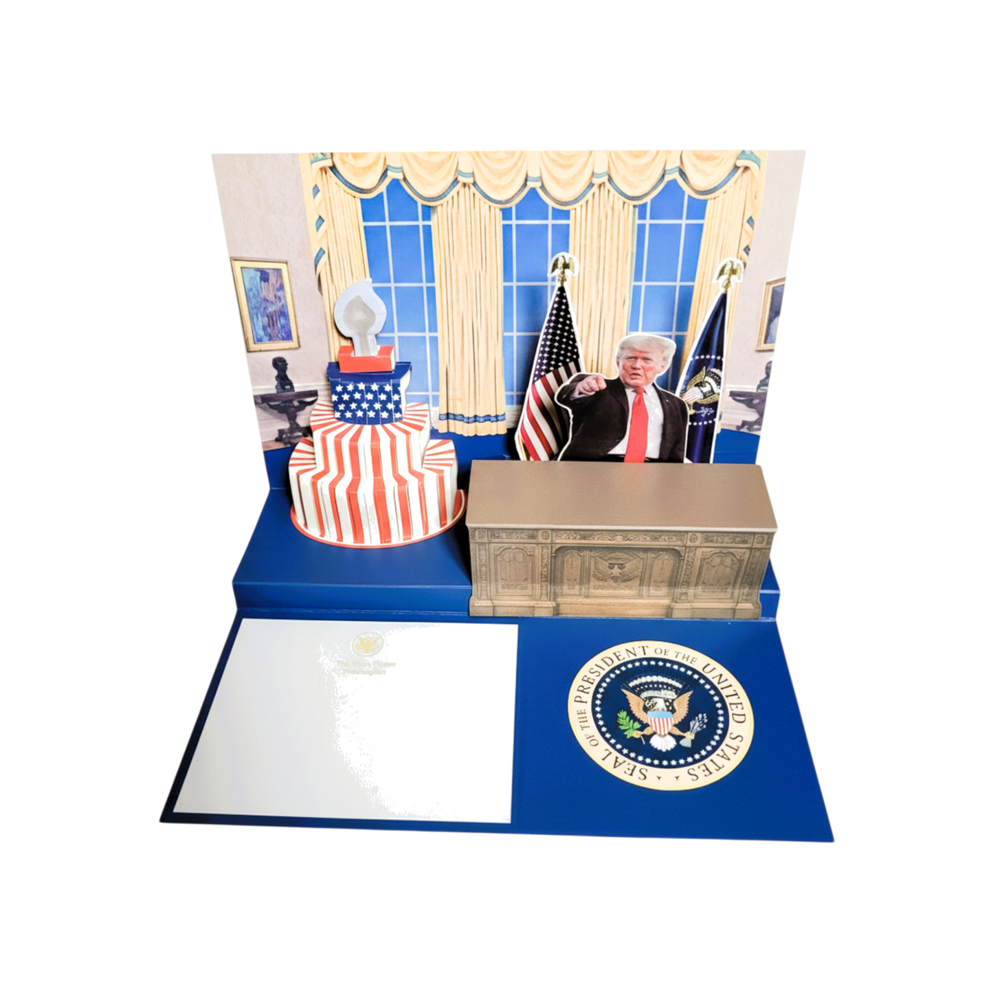 TRUMP Talking Light-Up Birthday Card